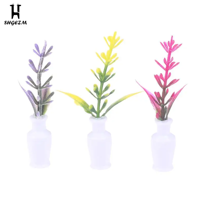 

Dollhouse Miniature Plant Miniature Model Finished Ornamental Vase Flower Potted Landscape Outdoor Flower