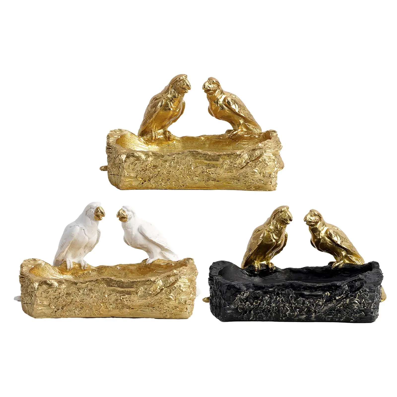 

Полимерные статуи попугаев, поднос для туалетного столика, декор для спальни, шкаф, домашний барный ящик для хранения