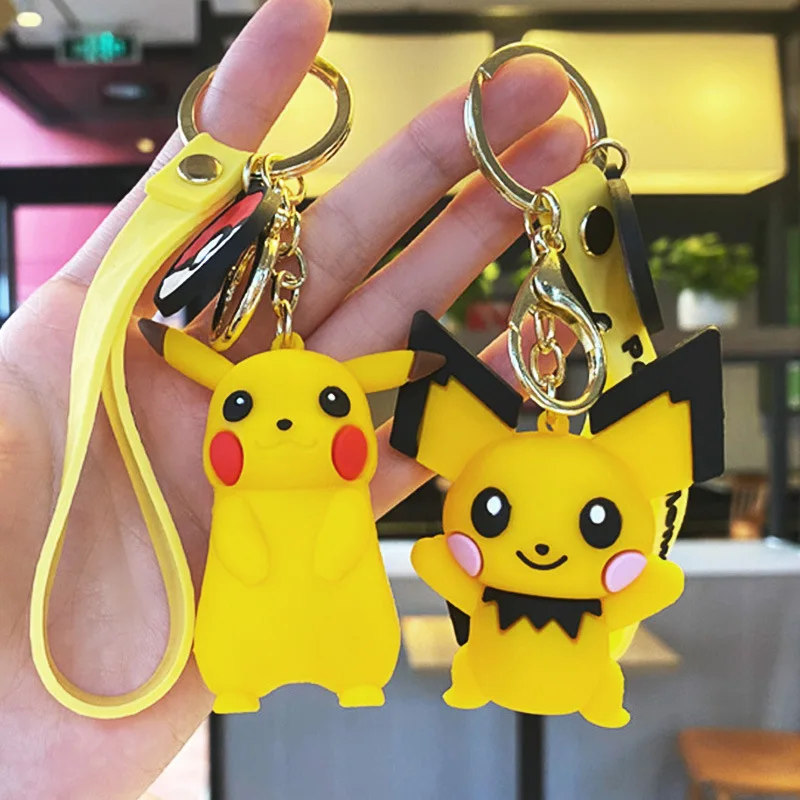 

Keychain Pikachu Ornaments Female Student Couple Pokemon Cartoon Cute Doll Car Key Chain Pendant