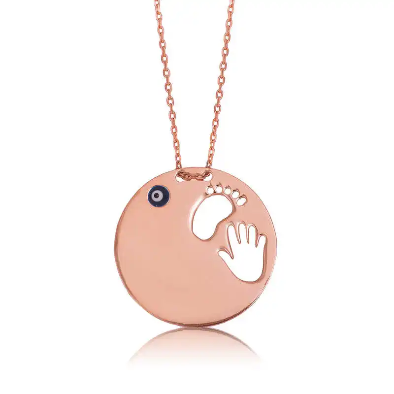 

Tevuli 925 пробы серебряная рука след мать Для женщин 'S Цепочки и ожерелья