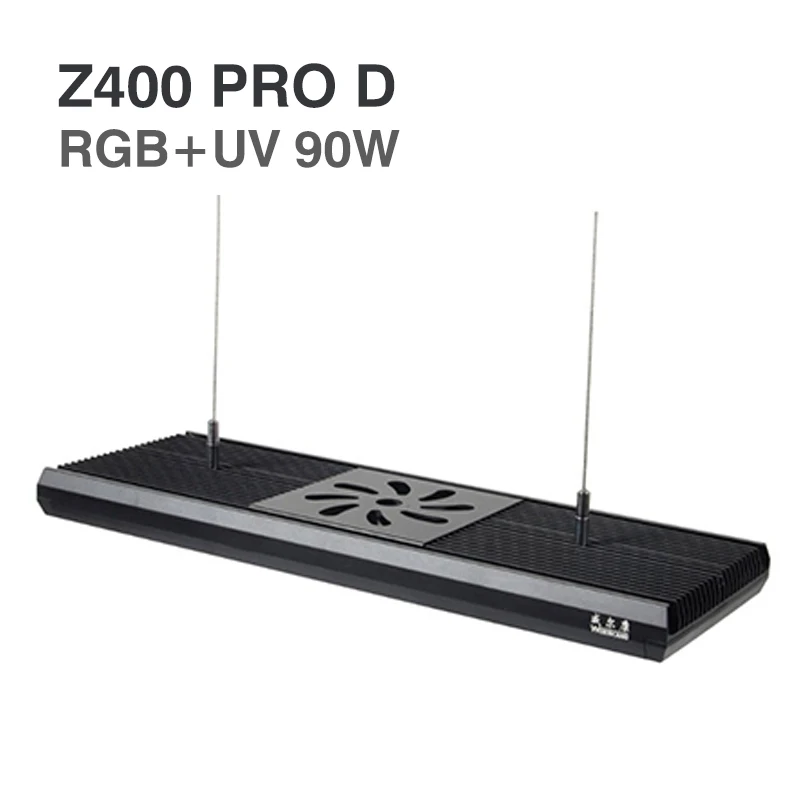 

Аква-лампа Z400D PRO RGB + УФ-лампа, кронштейн полного спектра с подъемной затеняющей пластиной, мобильное приложение для управления