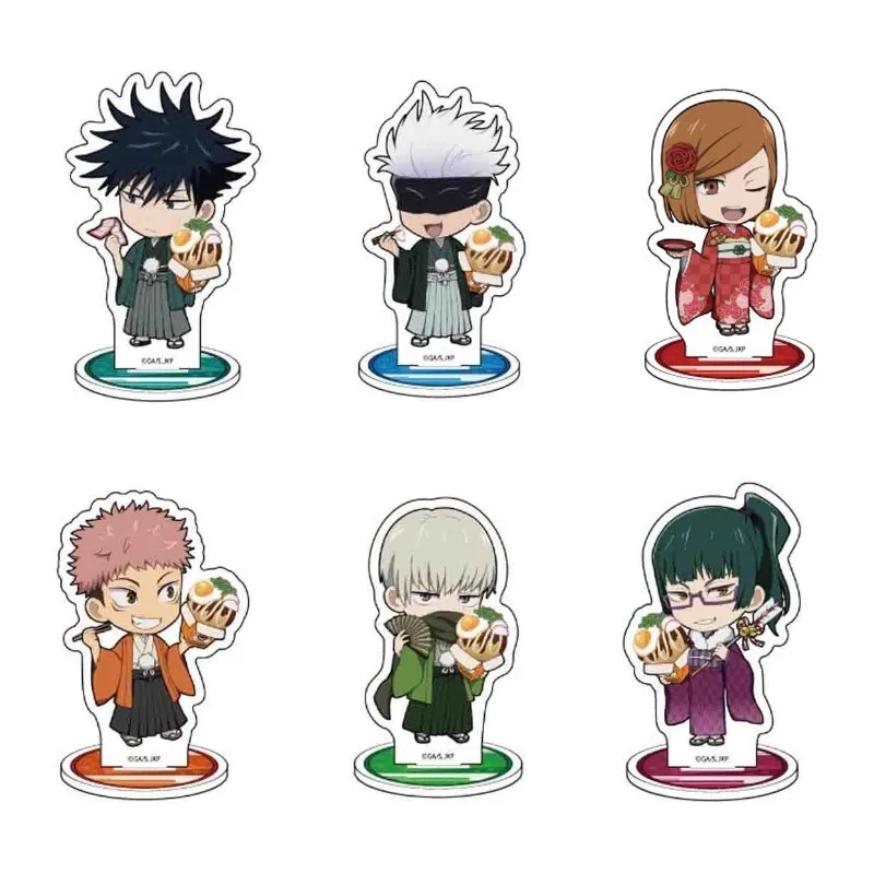 

Jujutsu Kaisen Character Standing Sign Hot Anime Figures Fushiguro Megumi Gojo Satoru Acrylic Stands Model Cute Plate Desk Decor