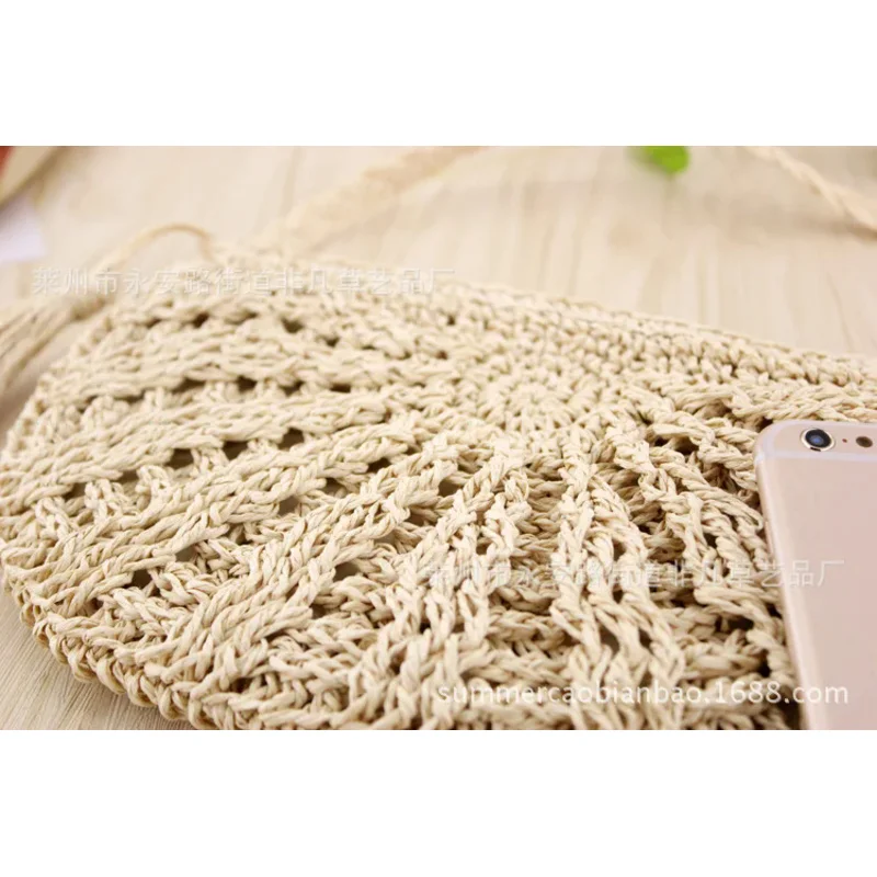 2021 Милая новая бумажная веревка с кисточками соломенная плетеная Сумка Женский