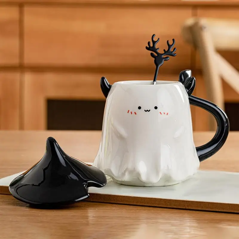 350 мл керамическая кружка на Хэллоуин с дьяволом восхитительный мультяшный