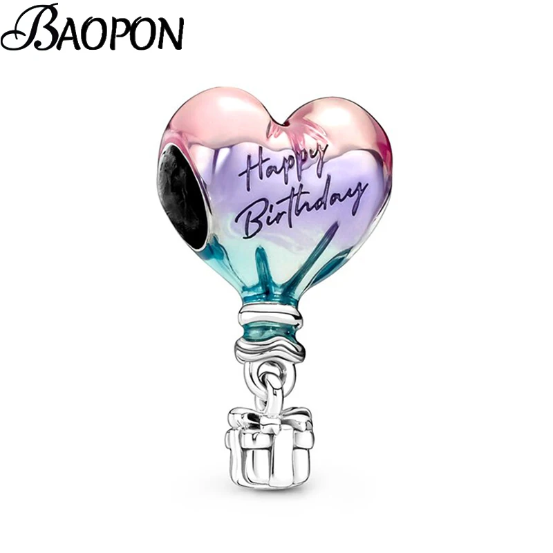 

2 шт./Лот, подвеска с бусинами в виде воздушного шара на день рождения, подвеска «сделай сам», оригинальные браслеты, ожерелья для женщин и му...