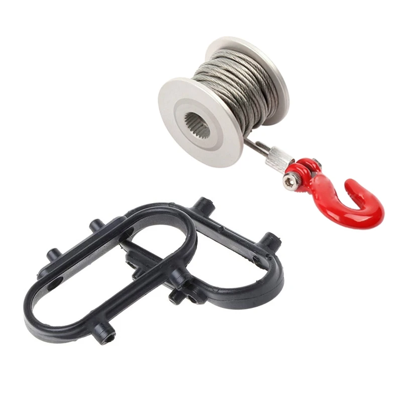 

Серволебедка, барабан RC Rock Crawler, лебедка рулевой передачи, обновленные аксессуары с бампером 15-SJ06, детали автомобиля