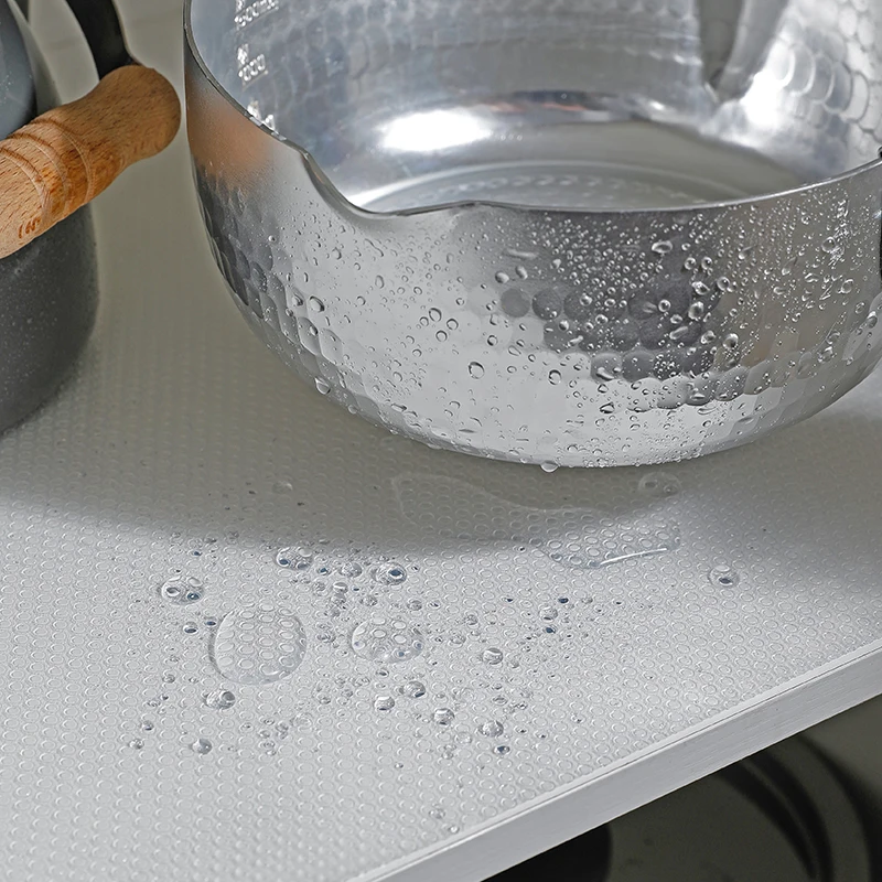 shimoyama clear oilproof shelf cover kitchen table mat drawer cabinet shelf liners waterproof cupboard placemat refrigerator pad free global shipping