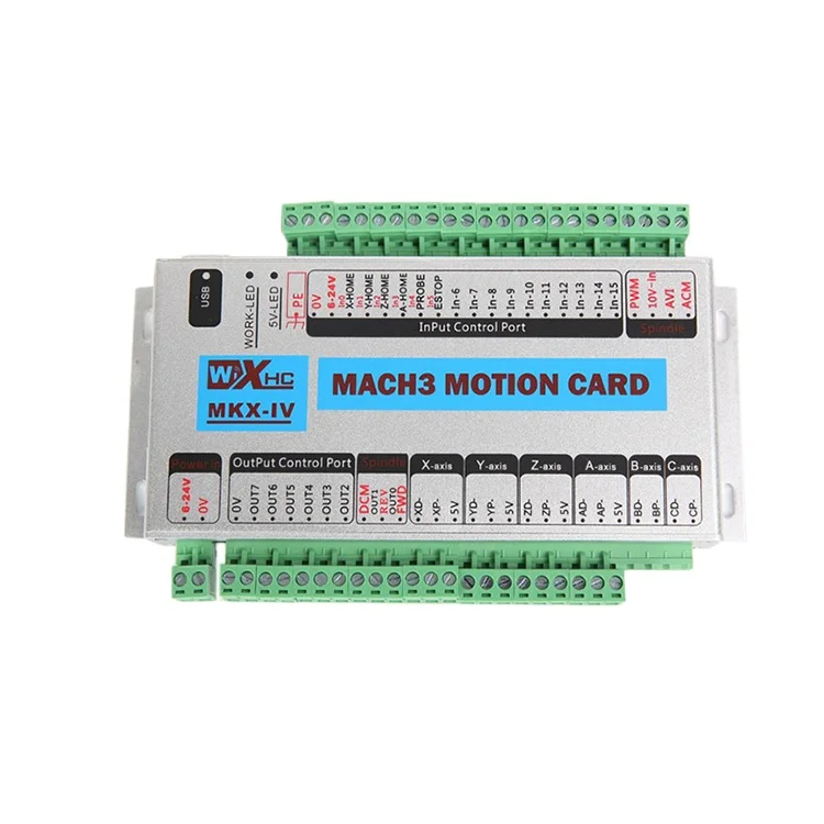 

Контроллер ЧПУ Mach3 Usb XHC, 3 оси и 4 оси