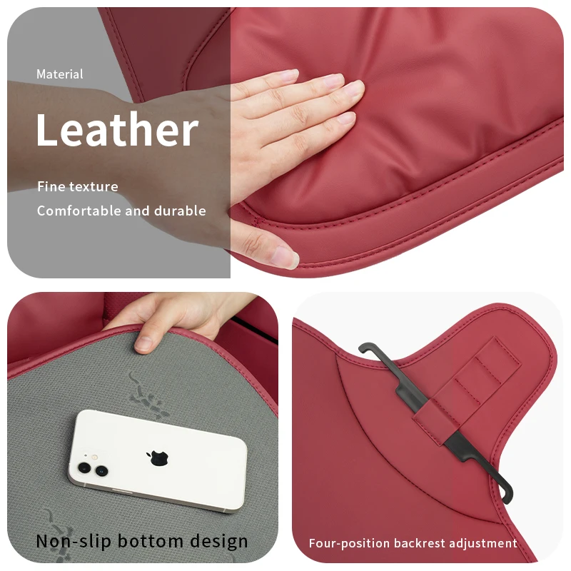 Новая роскошная Автомобильная велюровая Кожаная подушка дышащая на заднее