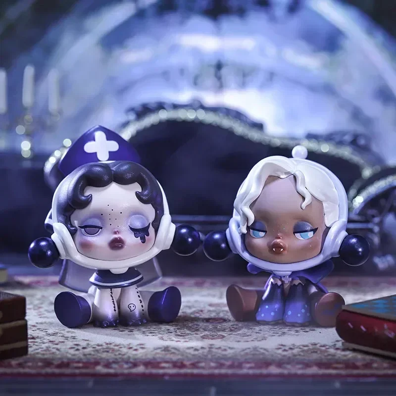 Фото POP MART SkullPanda Ancient Castle Serie Оригинальная глухая коробка Mystery Box Guess Bag Игрушки Кукла Симпатичные аниме-фигурки Настольные украшения №4