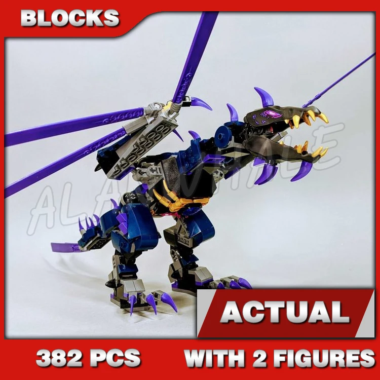 

382 шт., набор строительных блоков Shinobi Legacy Overlord Dragon Posable Wings Golden 11657, совместимы с моделями