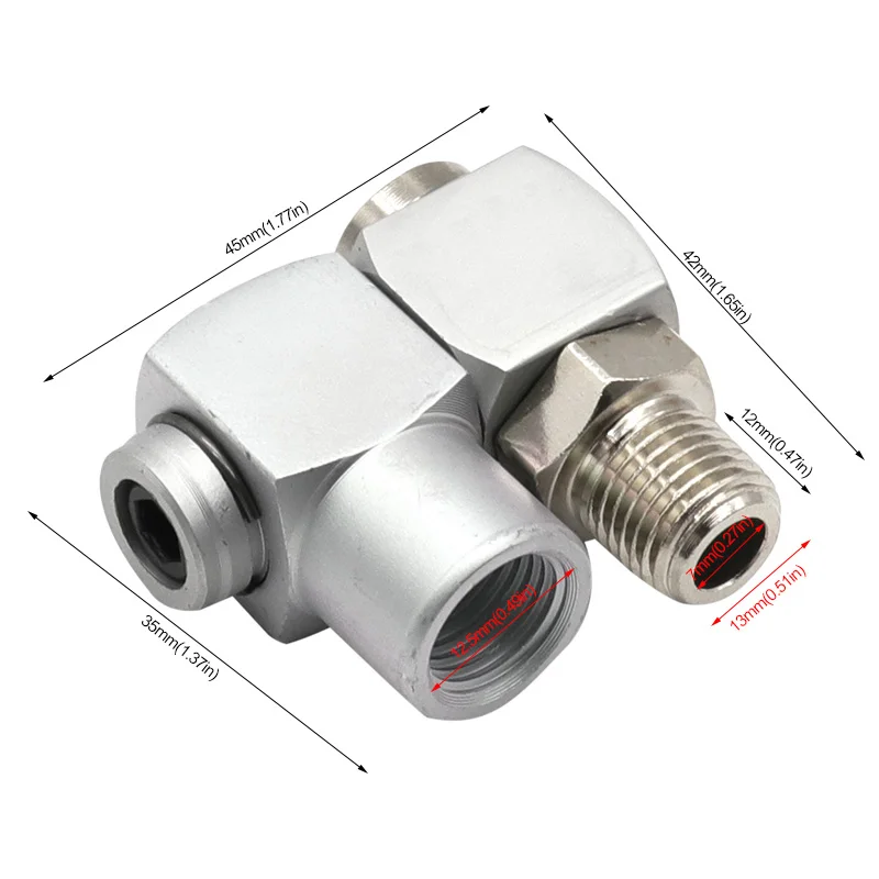 

Быстроразъемный соединитель, Соединительный штуцер для 2-точечного соединения воздушного компрессора, рулевой/газовой трубы, свободное управление