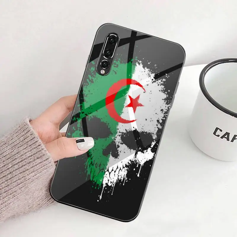 Чехол для телефона с флагом Алжира закаленное стекло Huawei P30 P20 P10 lite honor 7A 8X 9 10 mate 20