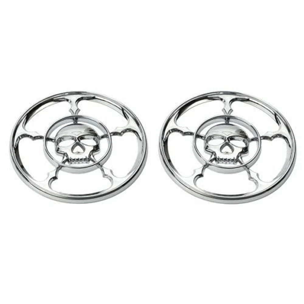 

Для Harley Touring Electra Street Glide Trikes 1996-2013 4 1/2 ", хром, вдова, мотоцикл, искусственная отделка, гриль, крышка