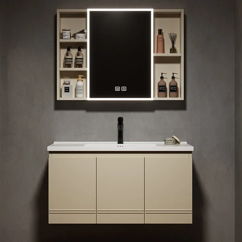 Роскошный шкаф для ванной комнаты из нержавеющей стали мебель хранения ящик