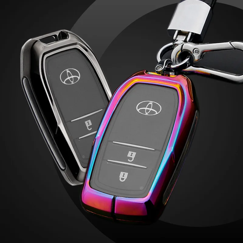 

Suitable For Toyota Car Key Case Camry RAV4 Corolla Key Case CHR Highlander Levin Shell Buckle Made Of Light And Thin Alloys