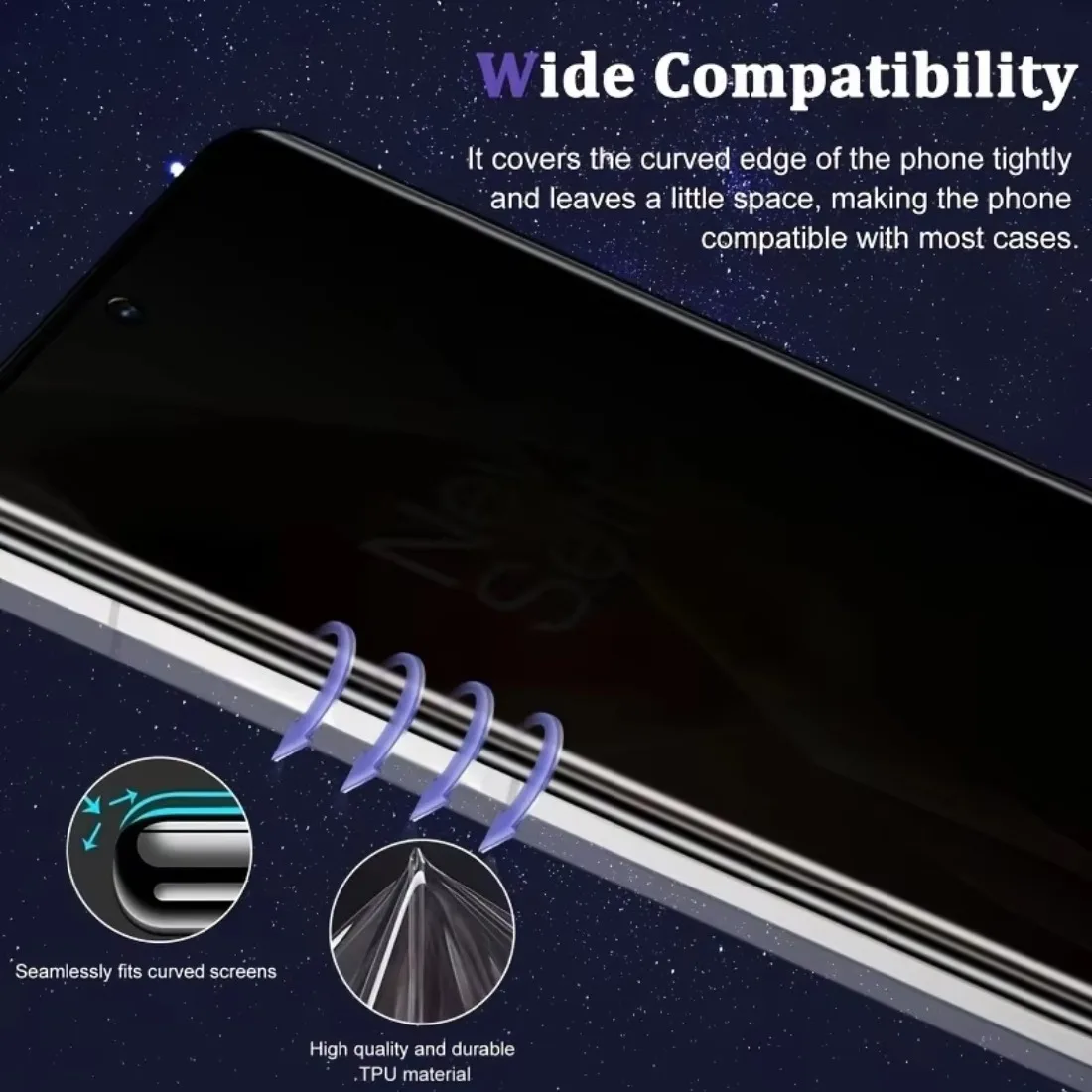 Фото Антишпионская защитная пленка для экрана для OnePlus 13 13R 12R 11R 10R 9R 13T 10T 10Pro Легкое применение, защита от шпионков №5