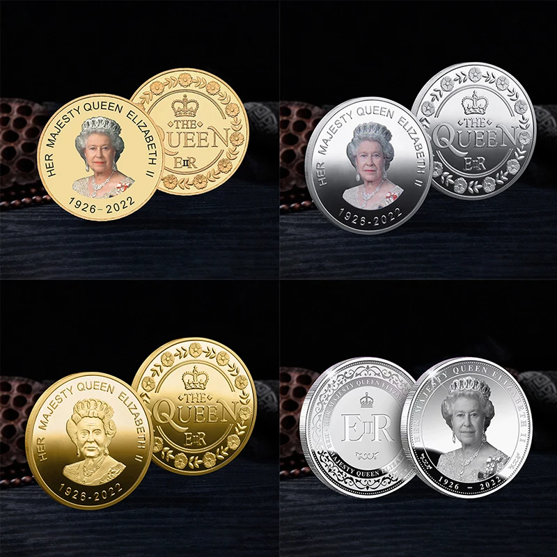 

Памятные монеты с позолотой ее величество королевы Елизаветы II Коллекционная монета сувенирный подарок