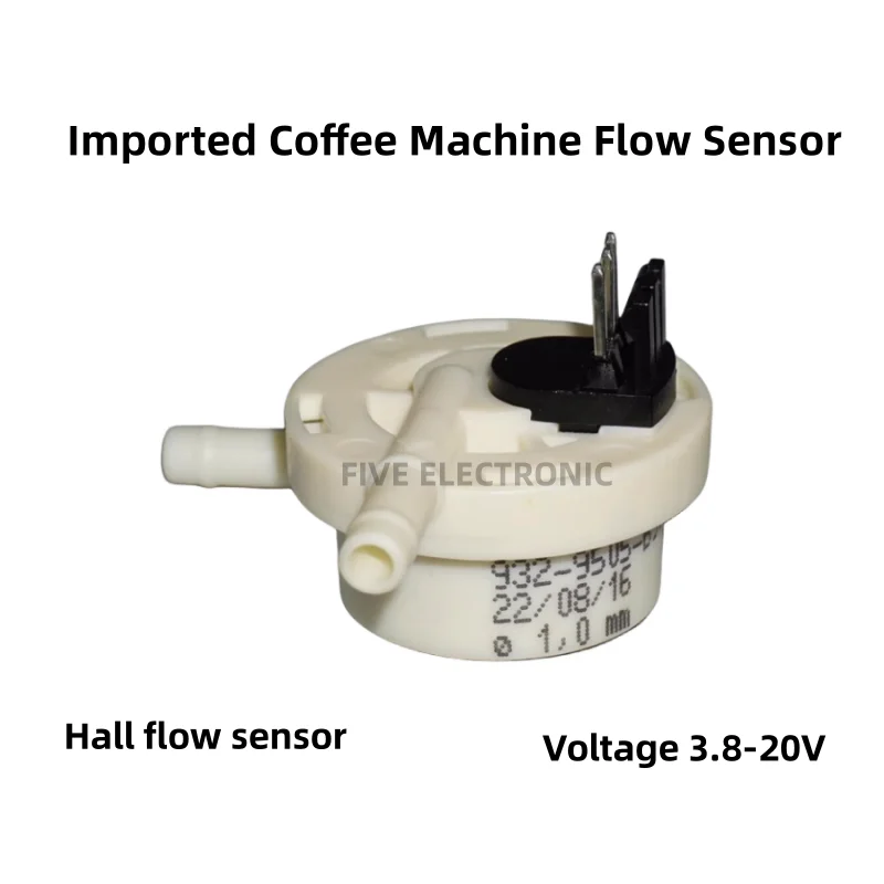 9505 High Precision Liquid Flowmeter Lmported Coffee Machine Water Flow Impeller Rotor Hall Pulse Sensor