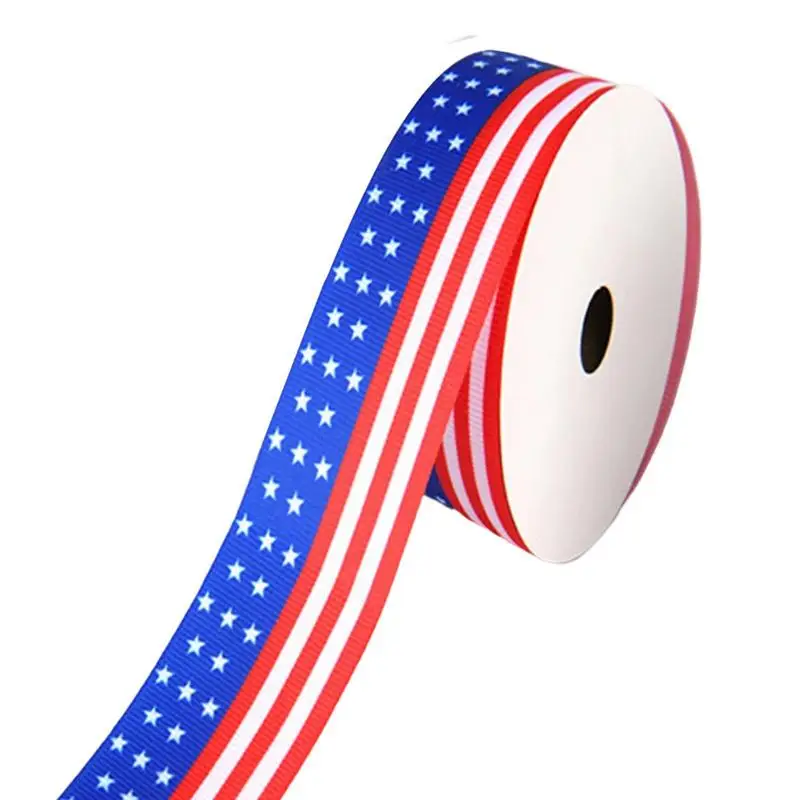 

Ленты на День Независимости патриотическая лента 4 июля американский флаг тематические ленты патриотическая лента красный синий белый проводной край