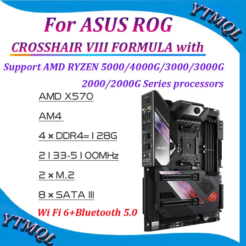 

For ASUS ROG CROSSHAIR VIII FORMULA with AMD X570 chipset Socket AM4 PCI-E 4.0 E-ATX AMD x570 motherboard R5 5600x