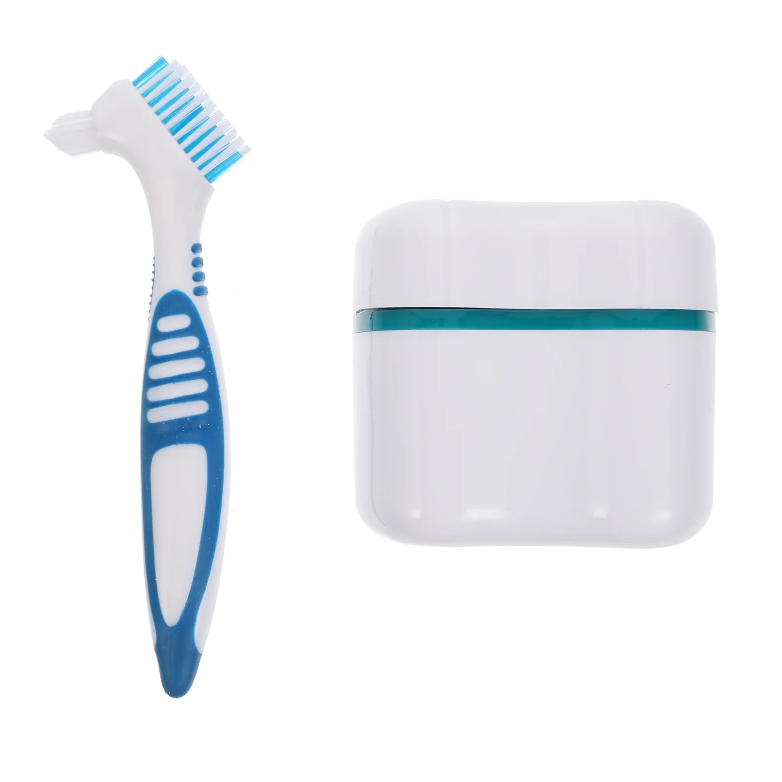 

Convenient Creative Simple Denture Dual Brush Brush with Box for Home