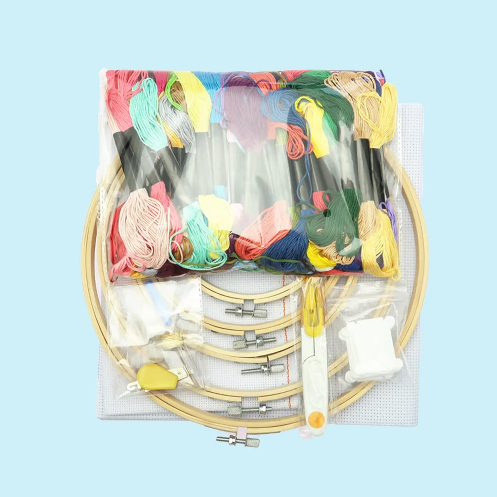 

Embroidery Cross Kit Sewing Set Hoop Flosstool Ringthreads Friendshipdiy Thread Starterneddle Bracelets Range Full Beginners