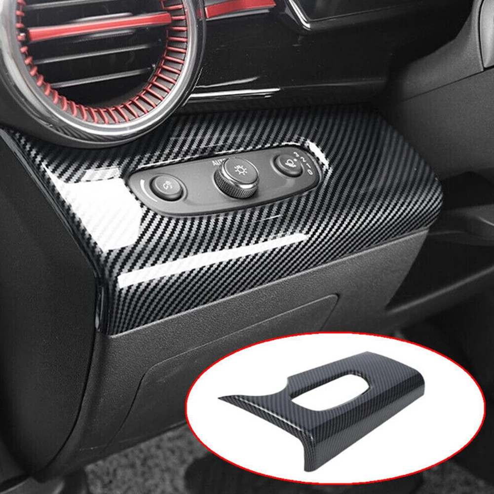 

Carbon Fiber Headlight Button Switch Cover Trim For Chevrolet For Trax 2023-2025 Car Interior Accessories