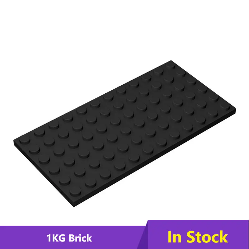 

1KG 100PCS MOC Parts 3028 Plate 6 x 12 Compatible Bricks DIY Assmble Building Blocks Particle Kids Puzzle Toy Birthday Gift