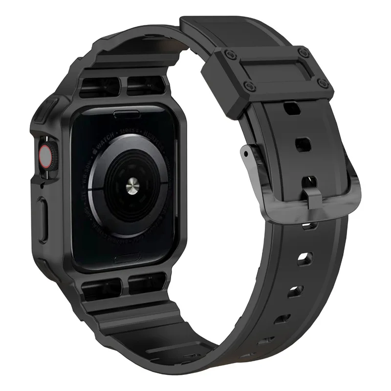 Ремешок спортивный прозрачный для Apple Watch 7 6 SE 5 4 3 2 силиконовый браслет iwatch 40 мм 44 42