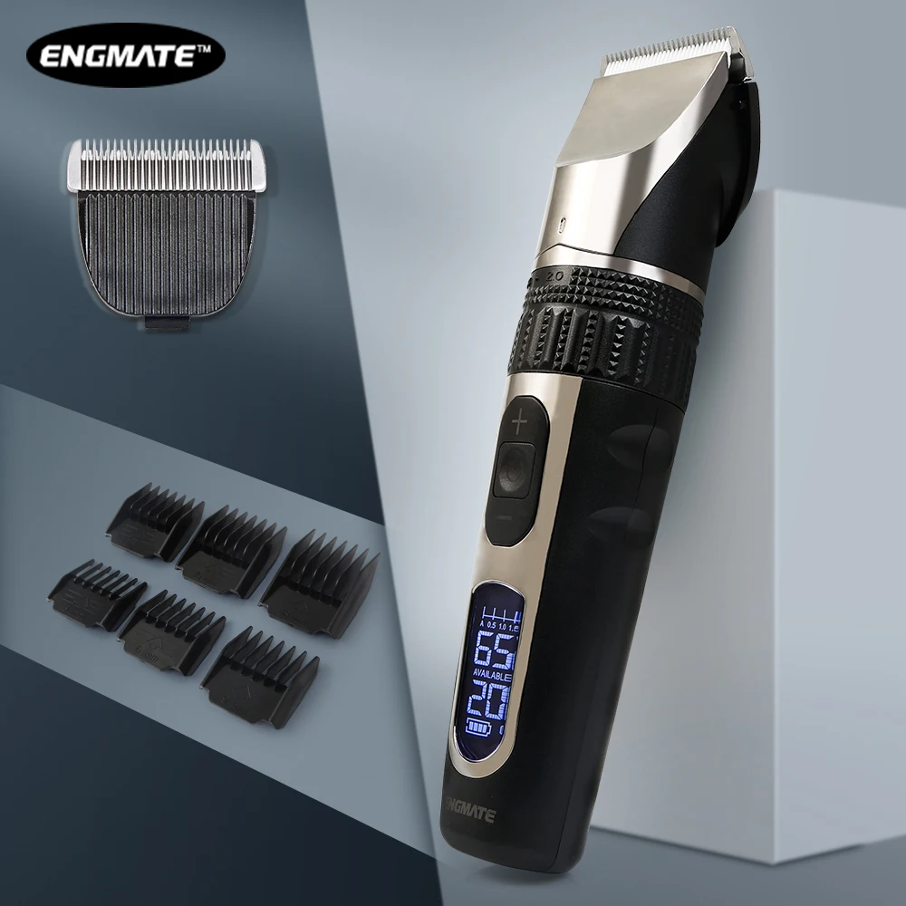 Беспроводная Машинка для стрижки волос ENGMATE MP2160s с цифровым ЖК-дисплеем (art.: 3920ba577eb22) - 3920ba577eb22