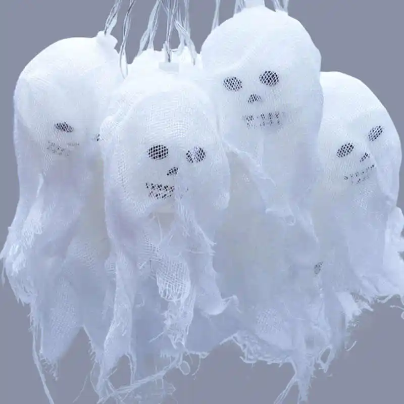 Хэллоуин декоративная металлическая лента марля Череп искусственная украшение