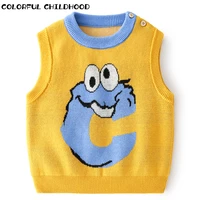 colorful childhood kids clothes baby solid sleeveless pullover vest boys sweaters knit vest toddler spring autumn outerwear 569