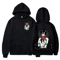anime attack on titan graphic hoodie ackerman mikasa eren jaeger sweatshirt cozy top pullover sudadera felpa moletom