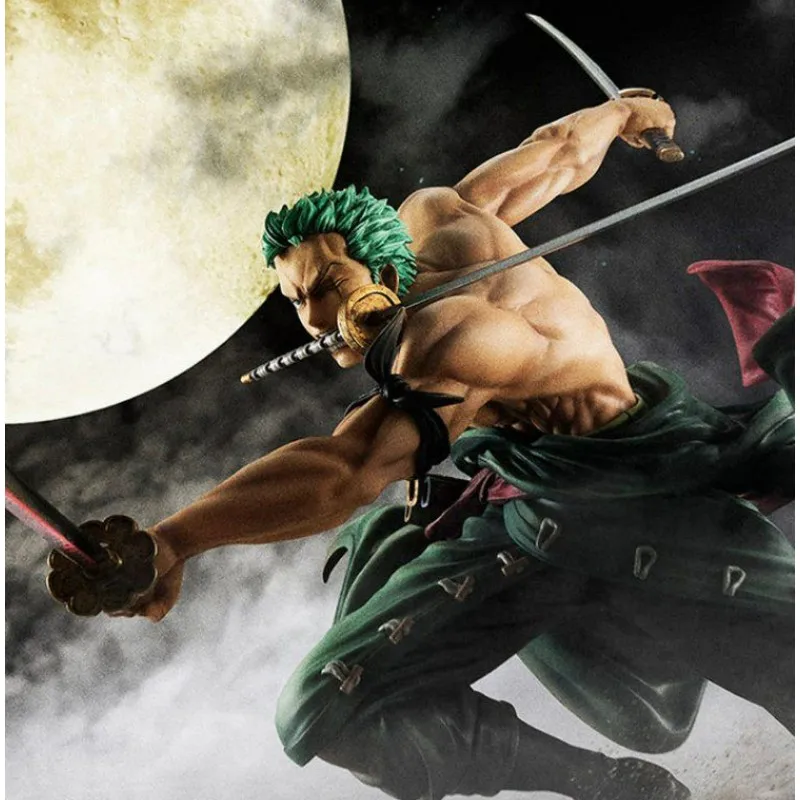 

One Piece Luffy Anime Figure Roronoa Zoro Three-Blade Sa-Maximum Manga Anime Statue PVC Action Figure Model Collection Toys