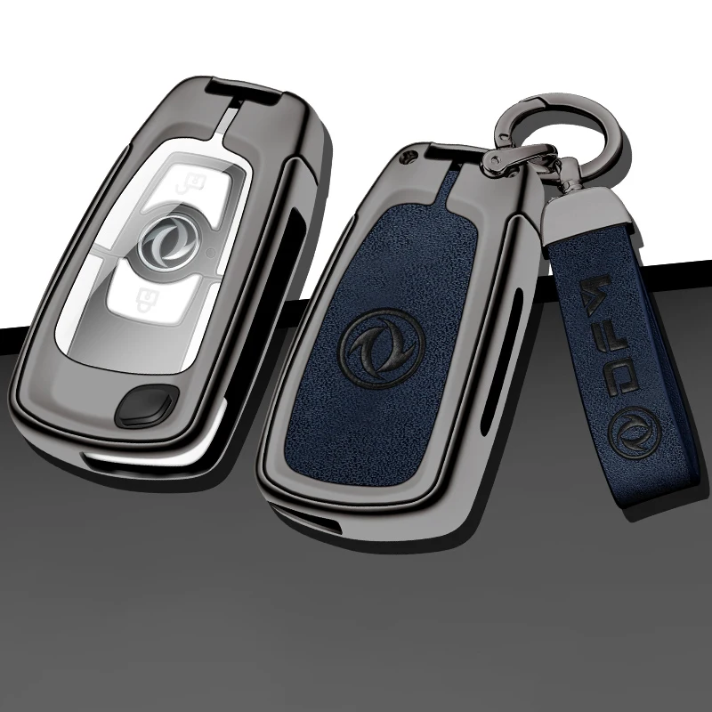 

Zinc Alloy Car Key Case Cover for Dongfeng Tianlong KC KXI Tianjin VL Hercules VR Protection Keychain Keyless Auto Accessories