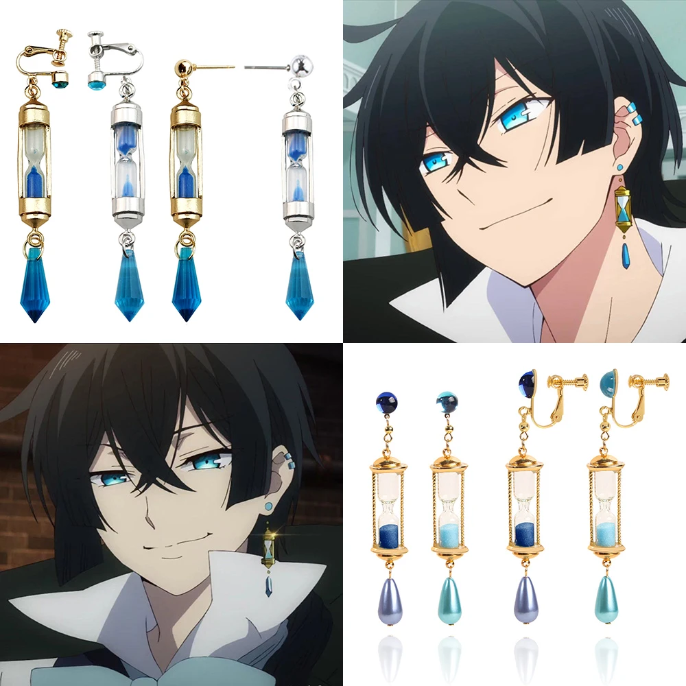 Аниме Vanitas серьги Косплей песочные часы серьги-манжеты для подростков чехол