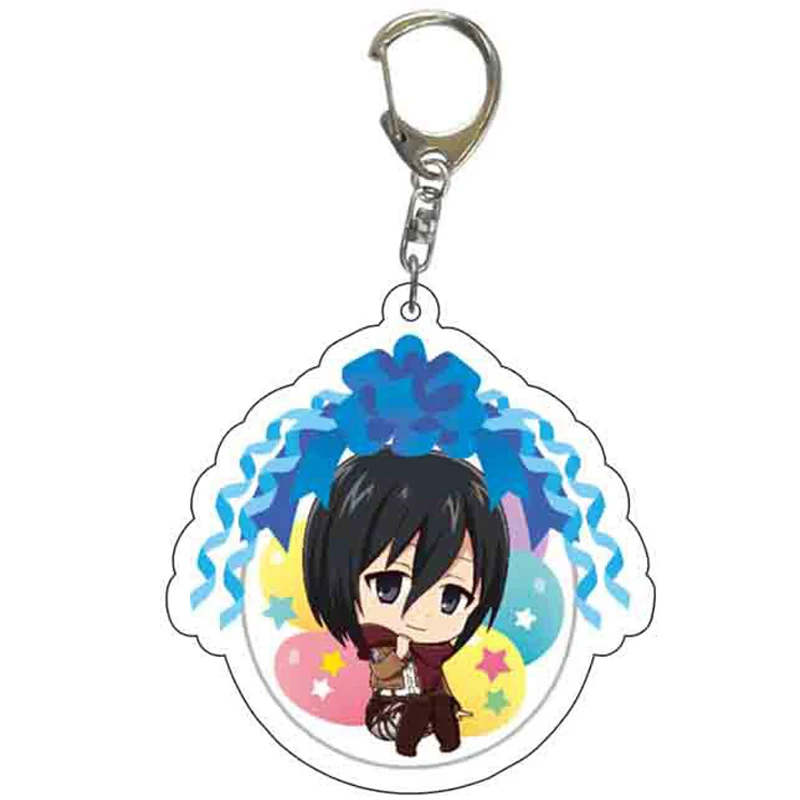 

Japan Anime Attack On Titan Keychains For Women Men Transparent Acrylic Key Chain Ring Jewelry Teens Boy Fans Gifts Eren Yeager