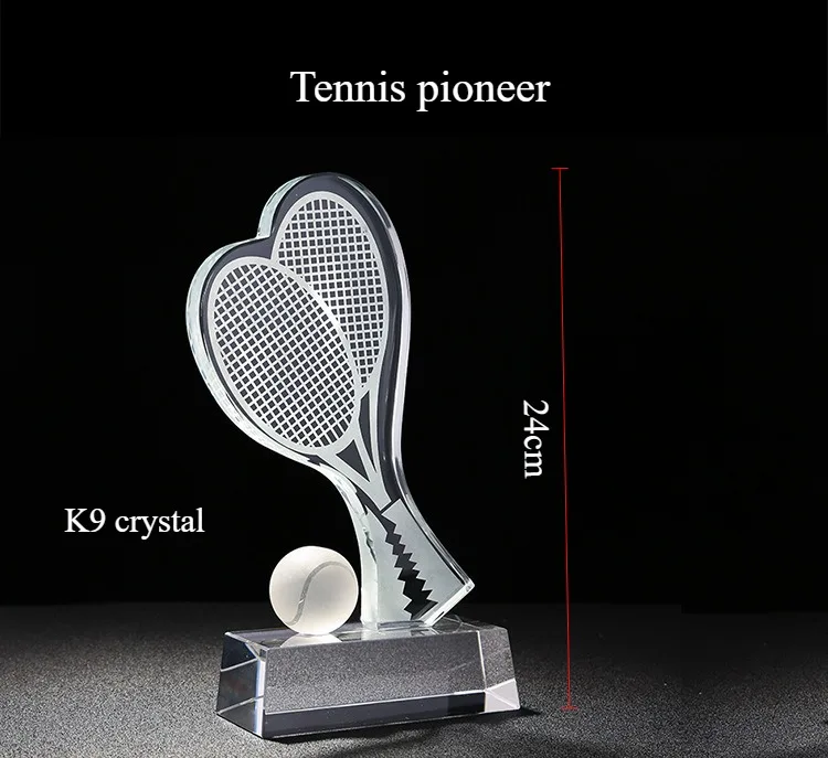 

Хрустальный теннисный трофей