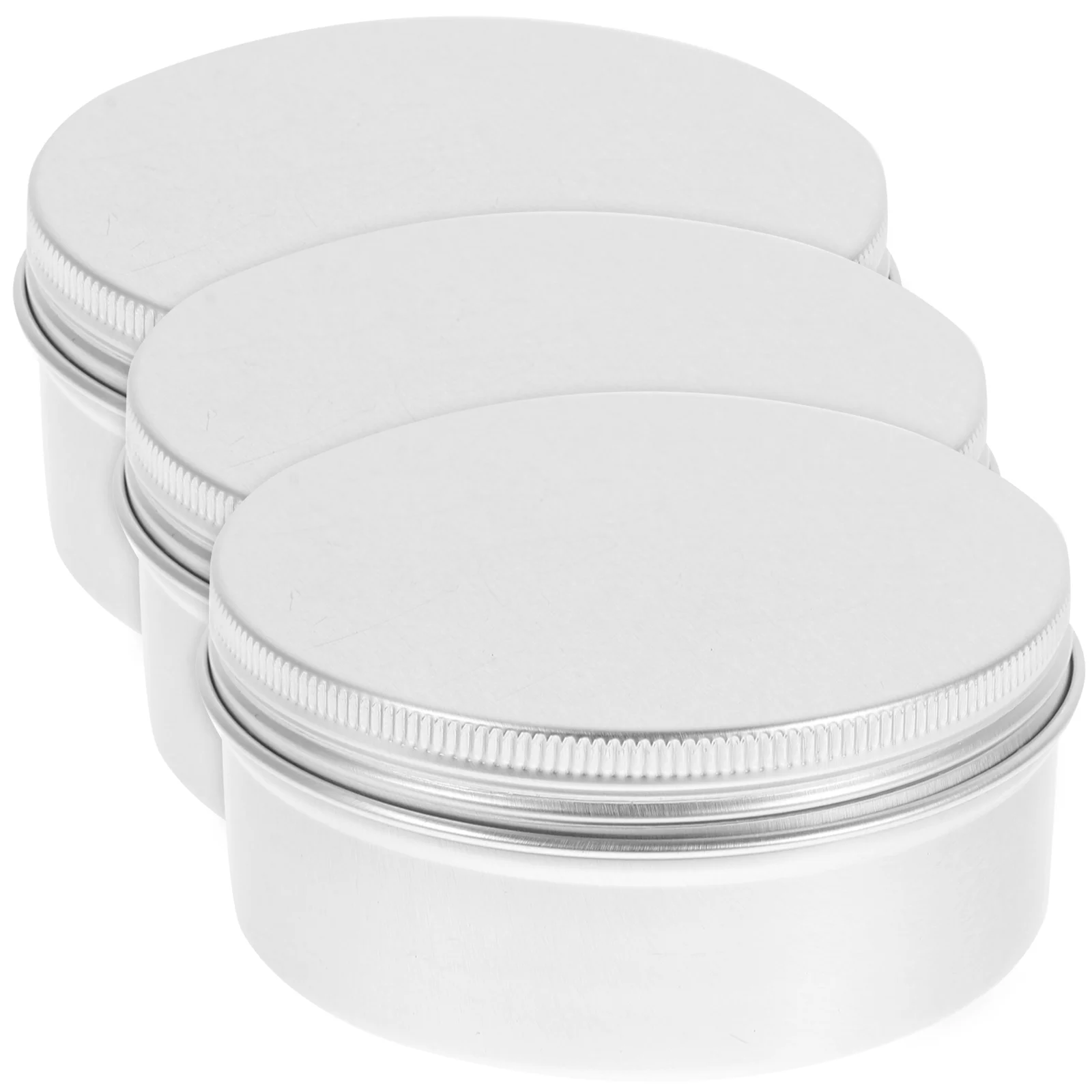 

3 Pcs Aluminum Tin Jar Gift Wrap Box Metal Bar Soap Box Metal Tins Lids Soap Aluminum Box Cream Box Metal Balm Boxes