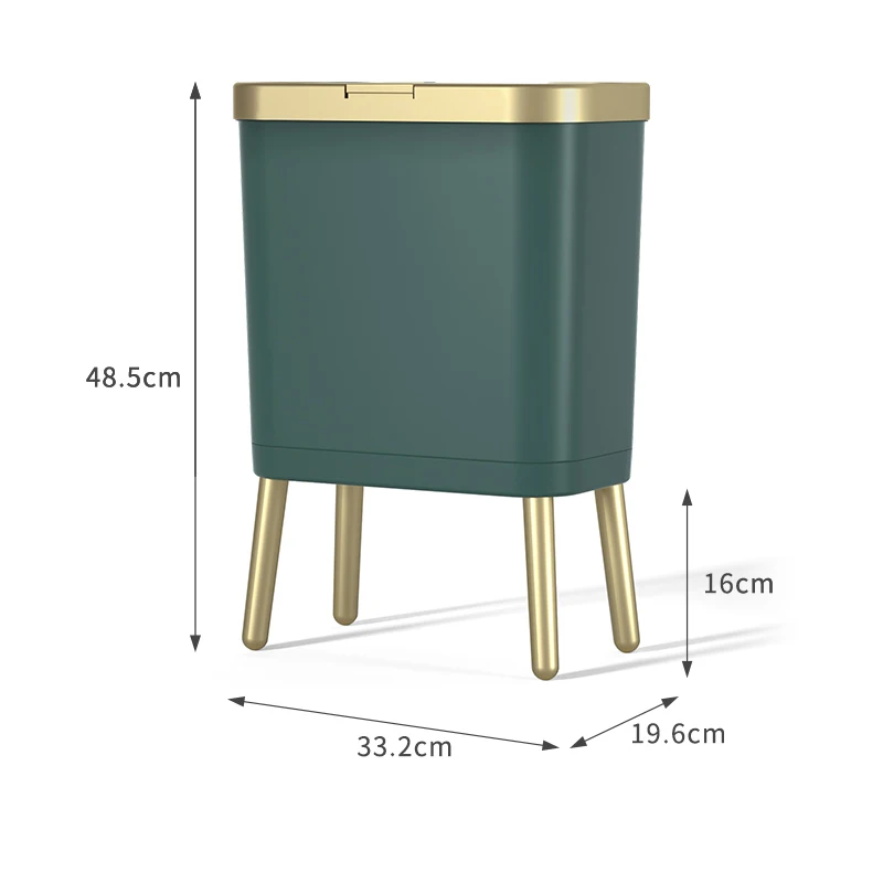 

Платиновая мусорная корзина для дома 15л