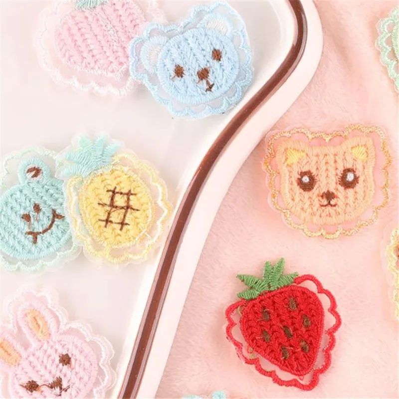 

Clothing Women Men Diy Embroidery Lace Patch Animal Fruit deal with it Sew on patches for clothes 3D Fabric Free Shipping