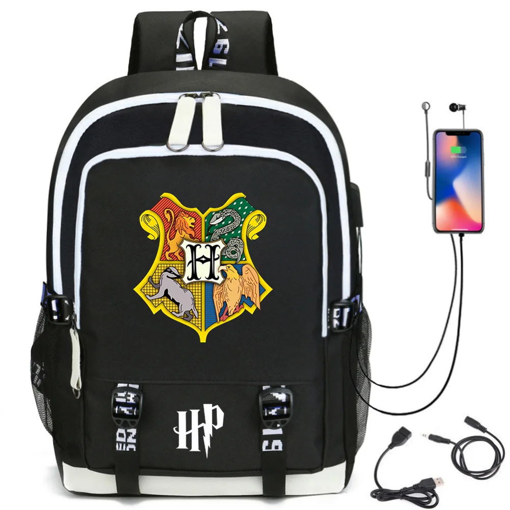 

Harried School Bags Potters Laptop Large Backpack For Teenagers Bagpack High School Backpack For Boy Girl Student Chest Bag Set