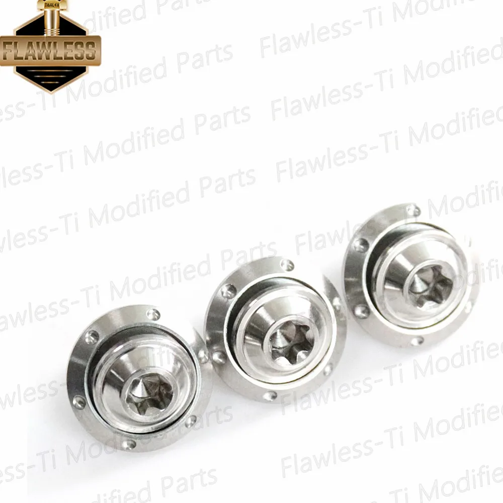 Гальванизированные титановые болты rjlessti Gr5 крышка выхлопной трубы M5 для Vespa Sprint 150