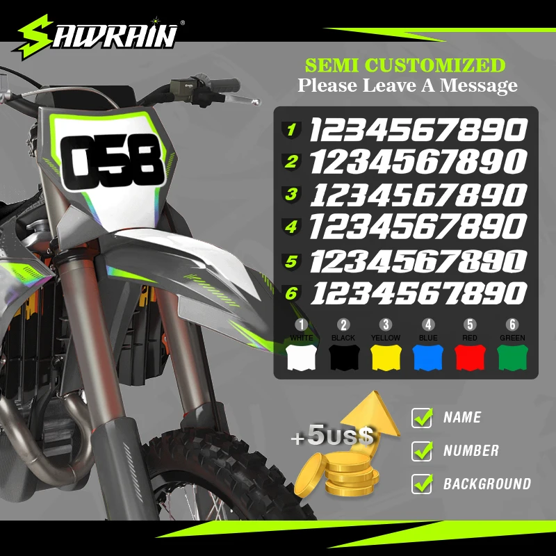 Фото Наборы наклеек с графикой мотоцикла Sawrain для SUZUKI 99-22 DRZ400-S-SM-E 06 №2