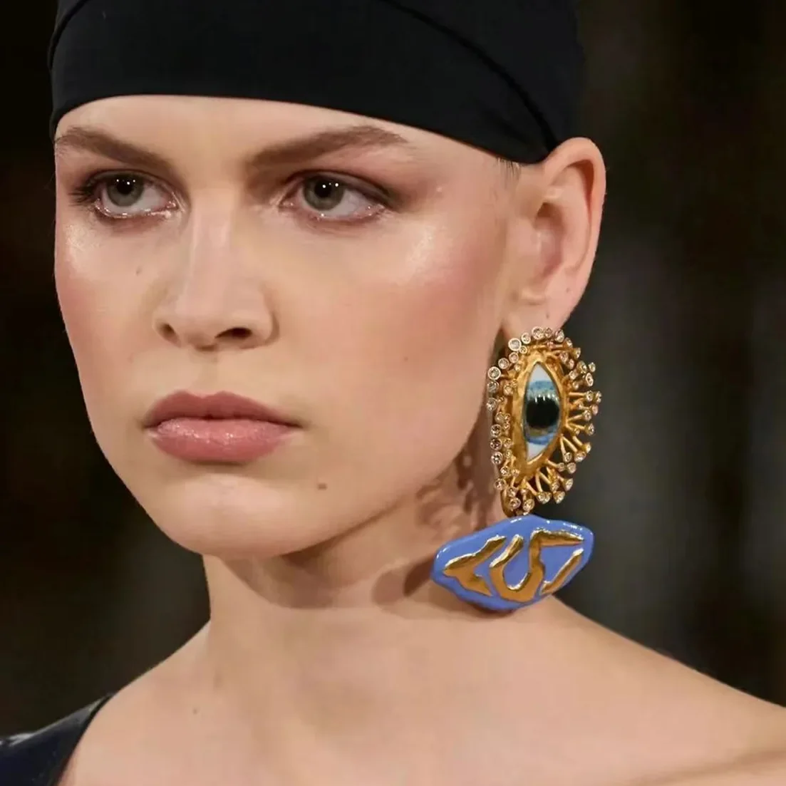 Висячие серьги для глаз из смолы женщин винтажные аксессуары в стиле барокко