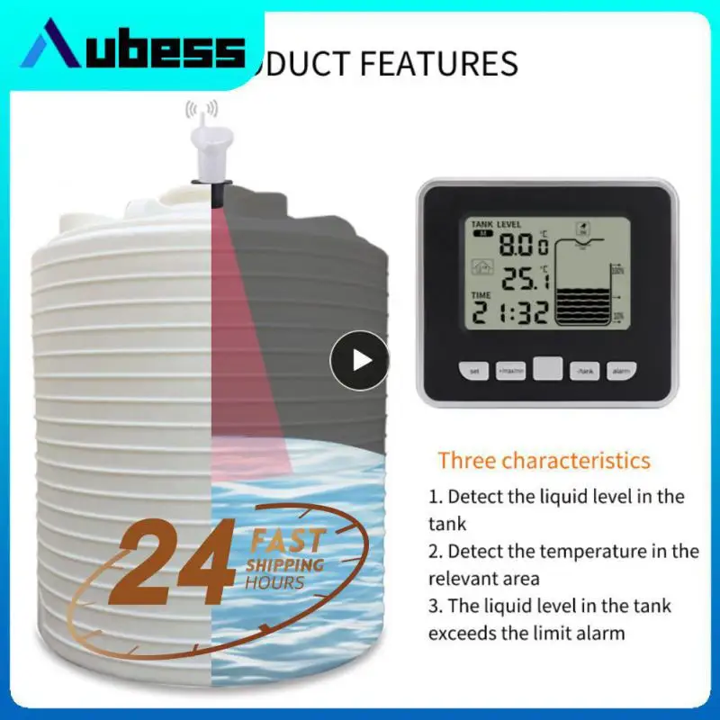 

Multifunction Ts-ft002 Sensor Transmitter Water Level Gauge Mini Wireless Indoor Water Tank Liquid Depth Level Meter Smart Home