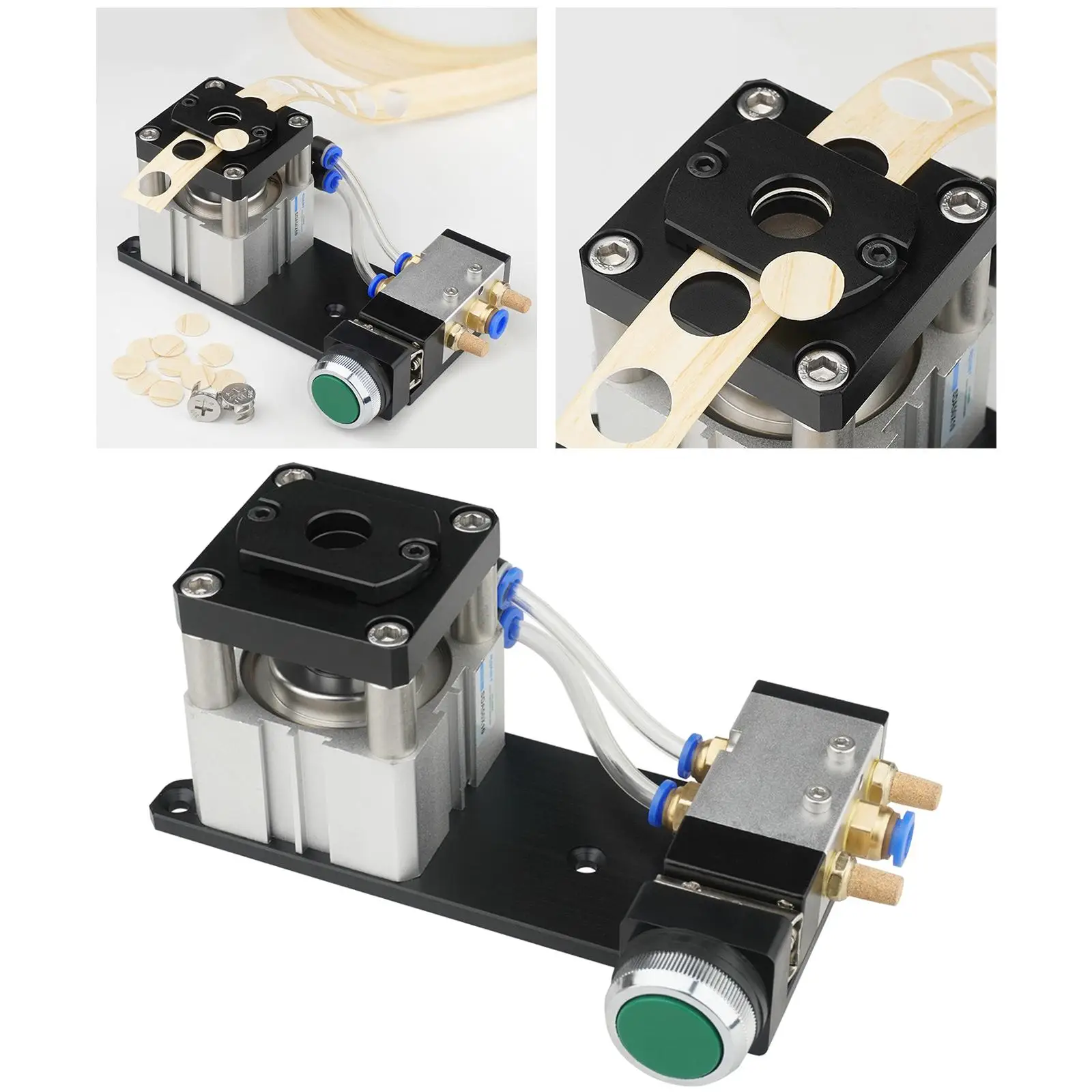 

Aluminum Alloy Woodworking Hole Puncher Punching Machine Circle Punch for Woodwork Guide Furniture DIY Carpenter Puncher Tools