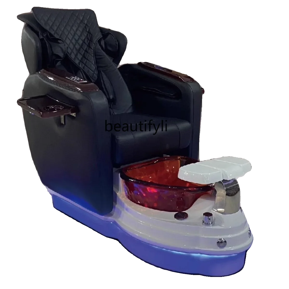 w salonie paznokci fotel do masażu stóp rzęsy sofa kosmetyczna rozkładana sauny