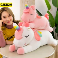 25 80cm giant unicorn plush toys animal horse soft stuffed dolls toys for children girls pillow kawaii room decor birthday gifts